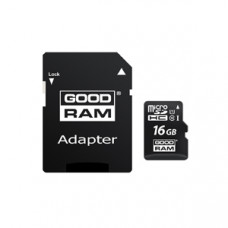 16GB MICRO CARD cl 10 UHS I + adapter